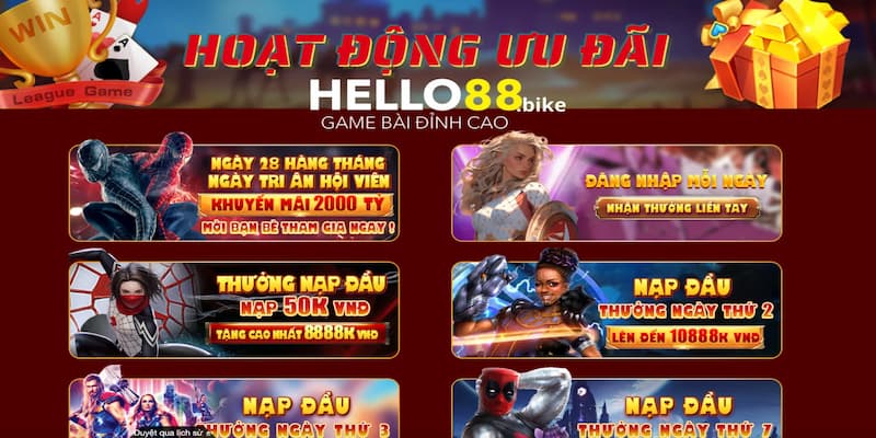 Quyền lợi khi liên hệ Hello88